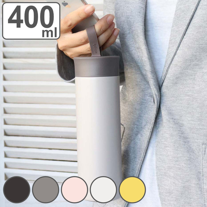 水筒マグ400ｍｌellipS保冷保温ステンレスマグボトル