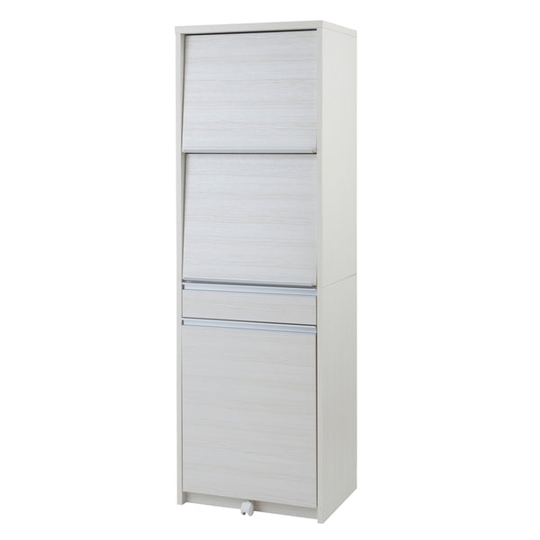 レンジ台 フラップ扉 ハイタイプ ペール2個付 幅57.5cm -1