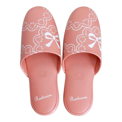 トイレスリッパ 拭けるスリッパ リボン 25cm