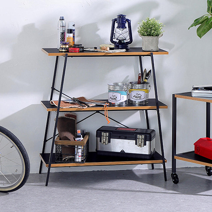 オープンラック 3段 スタイリッシュデザイン Dio9 幅80cm -2