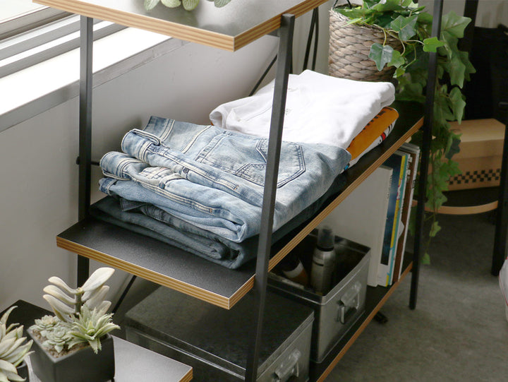 オープンラック 3段 スタイリッシュデザイン Dio9 幅80cm -6