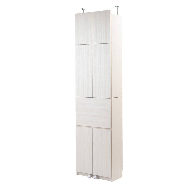 ランドリーチェスト 壁面薄型ランドリーラック デスクタイプ 突っ張り 幅60cm -20