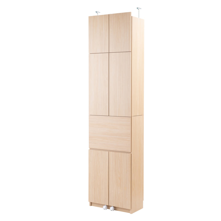 ランドリーチェスト 壁面薄型ランドリーラック デスクタイプ 突っ張り 幅60cm -21