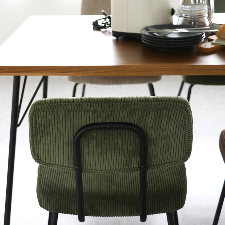 ダイニングチェア 座面高46cm RUMMY コーデュロイ -11