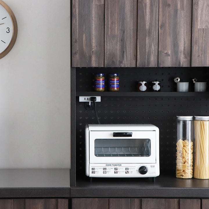 キッチンボード 食器棚 ガラス上台 引出し下台タイプ RESE 幅105cm -13