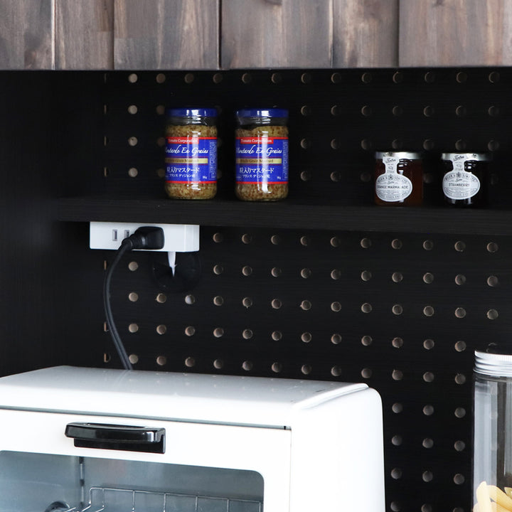 キッチンボード 食器棚 ガラス上台 引出し下台タイプ RESE 幅105cm -10