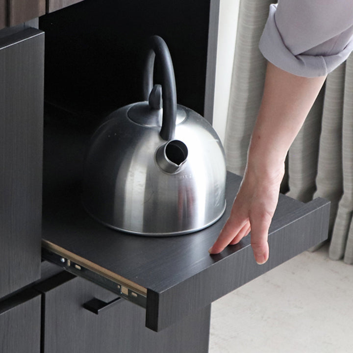 キッチンボード 食器棚 ガラス上台 引出し下台タイプ RESE 幅105cm -11