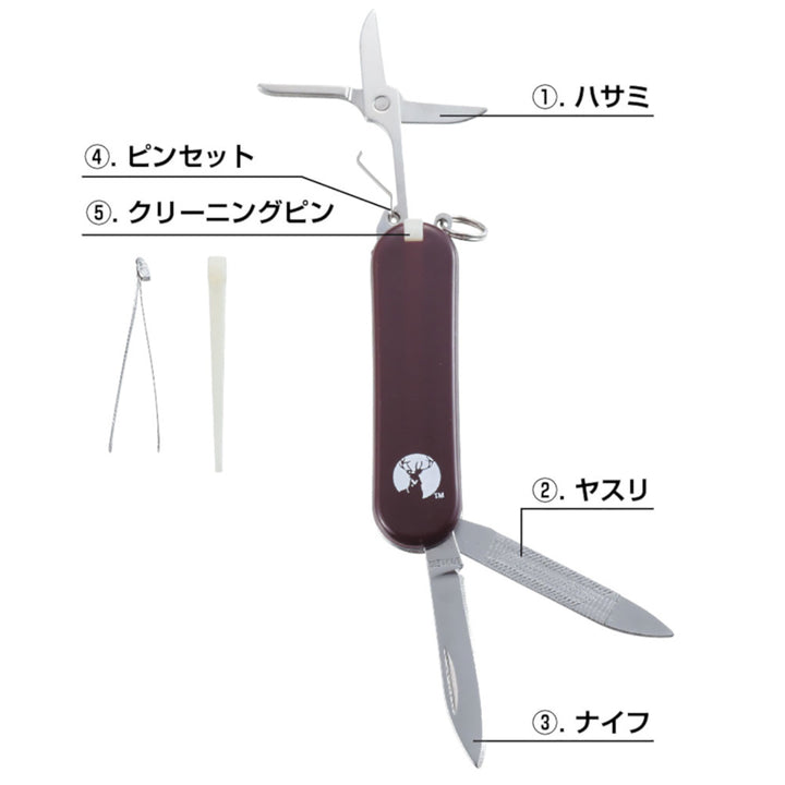 マルチツール 5ミニ CS 全5機能 キャプテンスタッグ -4