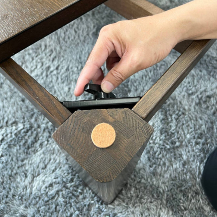 こたつ 幅120cm 六甲 タモ突板 木製 -12