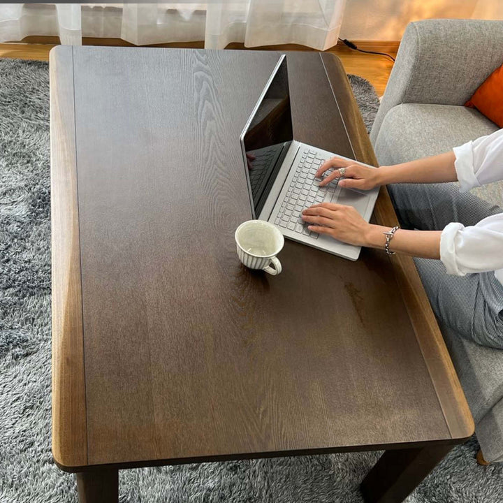 こたつ 幅120cm 六甲 タモ突板 木製 -7