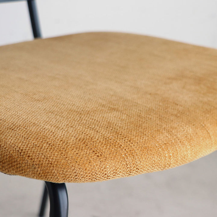 チェア 座面高45cm 木製 スチール ファブリック アドル -18