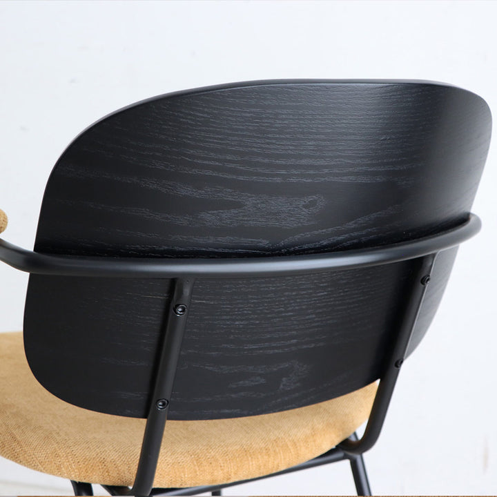 チェア 座面高45cm 木製 スチール ファブリック アドル -10