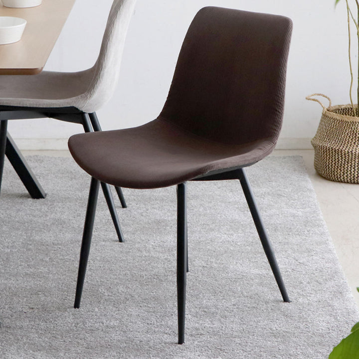 チェア 座面高45cm コーデュロイ テル -14