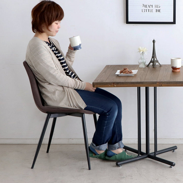 チェア 座面高45cm コーデュロイ テル -15