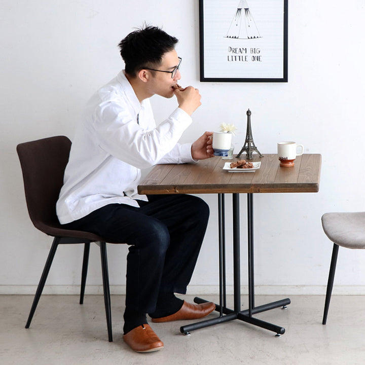 チェア 座面高45cm コーデュロイ テル -17