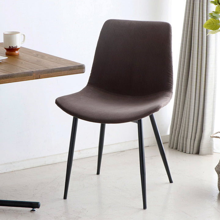 チェア 座面高45cm コーデュロイ テル -7