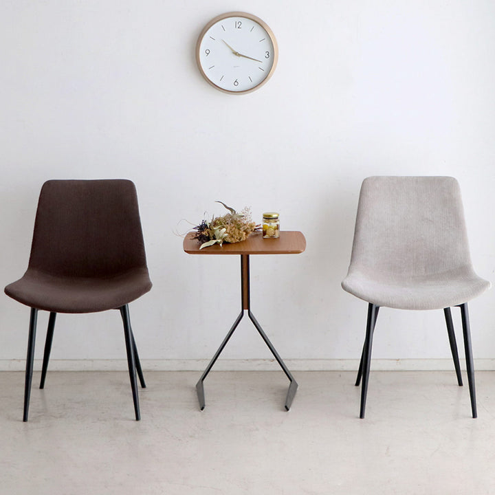 チェア 座面高45cm コーデュロイ テル -11