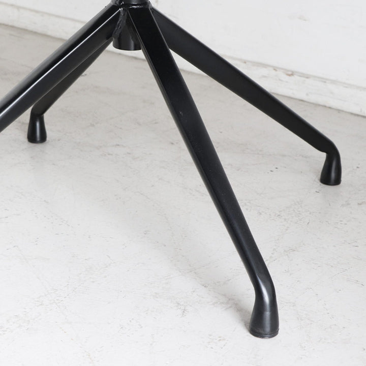 チェア 座面高42cm 回転 レザー調 カーナ -15