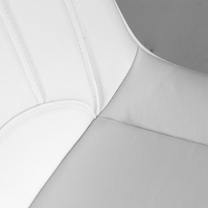 チェア 座面高42cm 回転 レザー調 カーナ -19