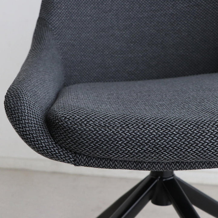 チェア 座面高43cm 回転 ファブリック ファーブ -12