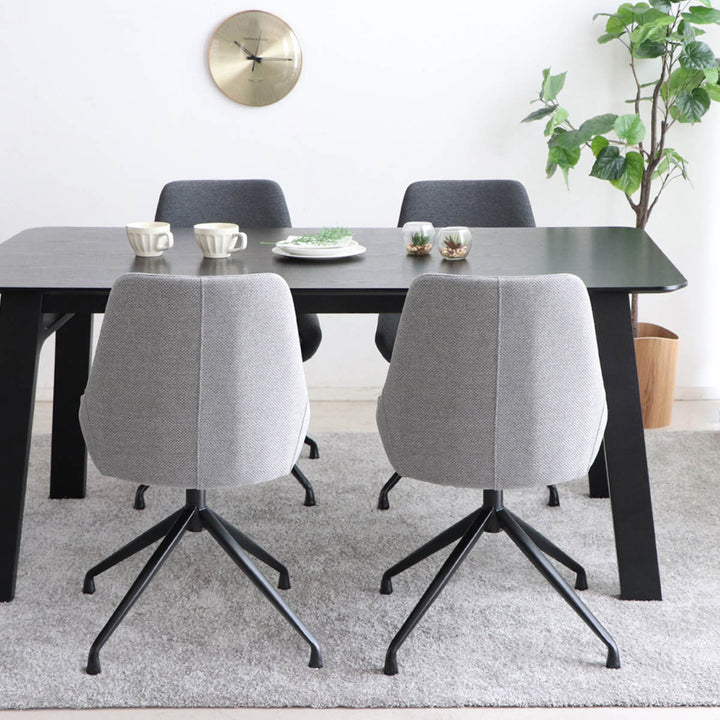 チェア 座面高43cm 回転 ファブリック ファーブ -21