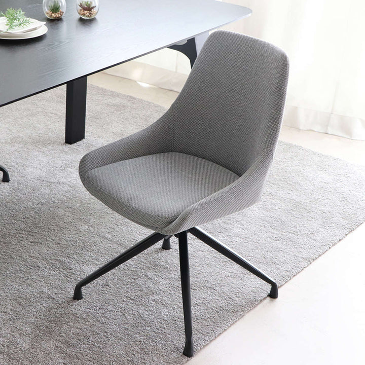 チェア 座面高43cm 回転 ファブリック ファーブ -8