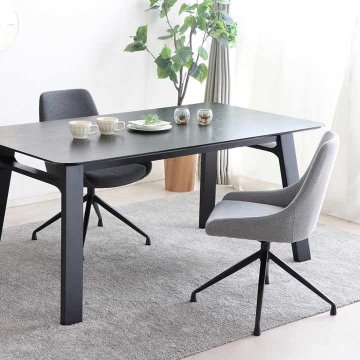 チェア 座面高43cm 回転 ファブリック ファーブ -10