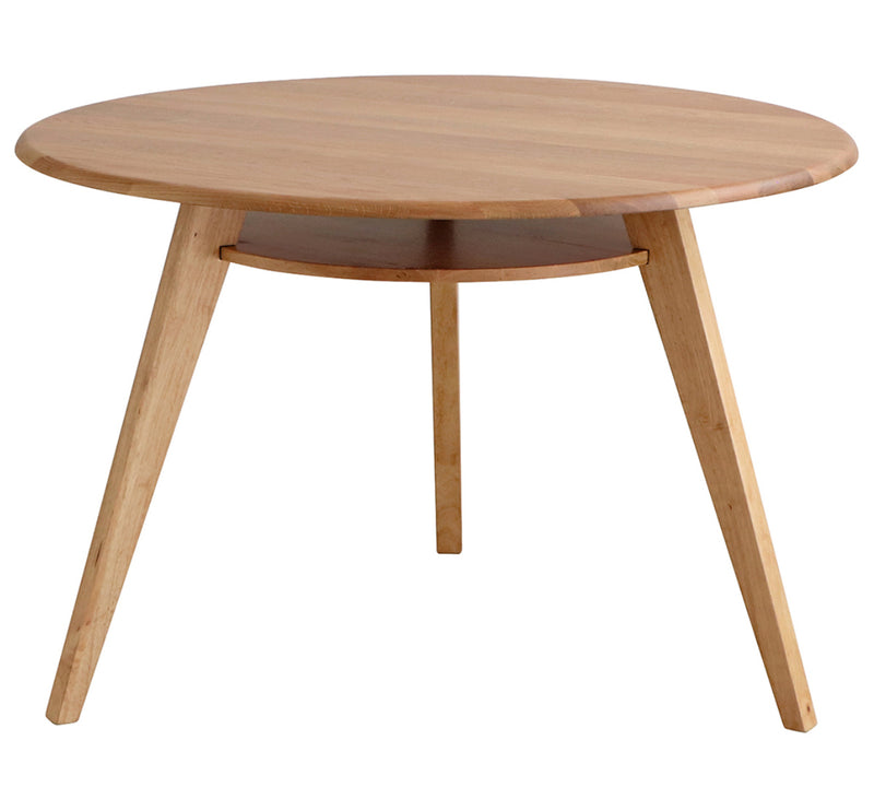ダイニングテーブル 円形 幅110cm シーナ 木製 オーク突板 -18
