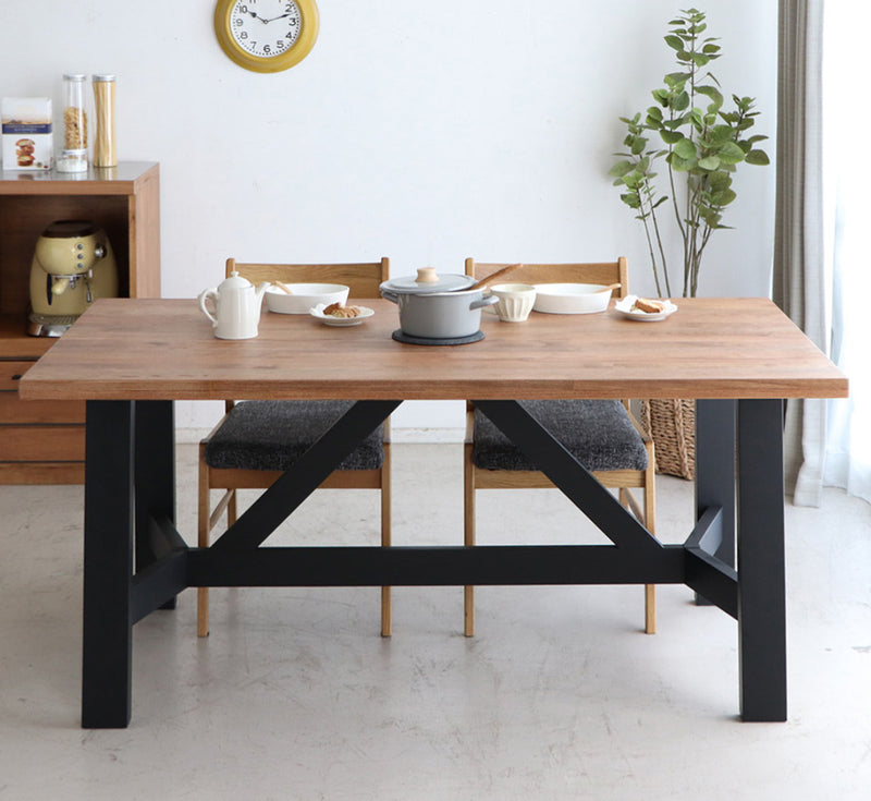 ダイニングテーブル 幅160cm マベックス 木製 ミックス無垢材 -9