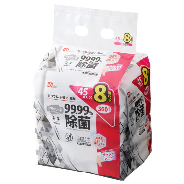 ウェットシート 激落ちくん 高濃度アルコール 除菌シート 45枚入 8個セット -1