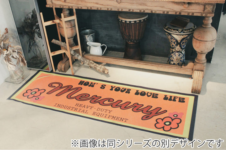 玄関マット 屋外兼用 60×90cm マーキュリー AMERICAN GARAGE MAT RED TAG -4