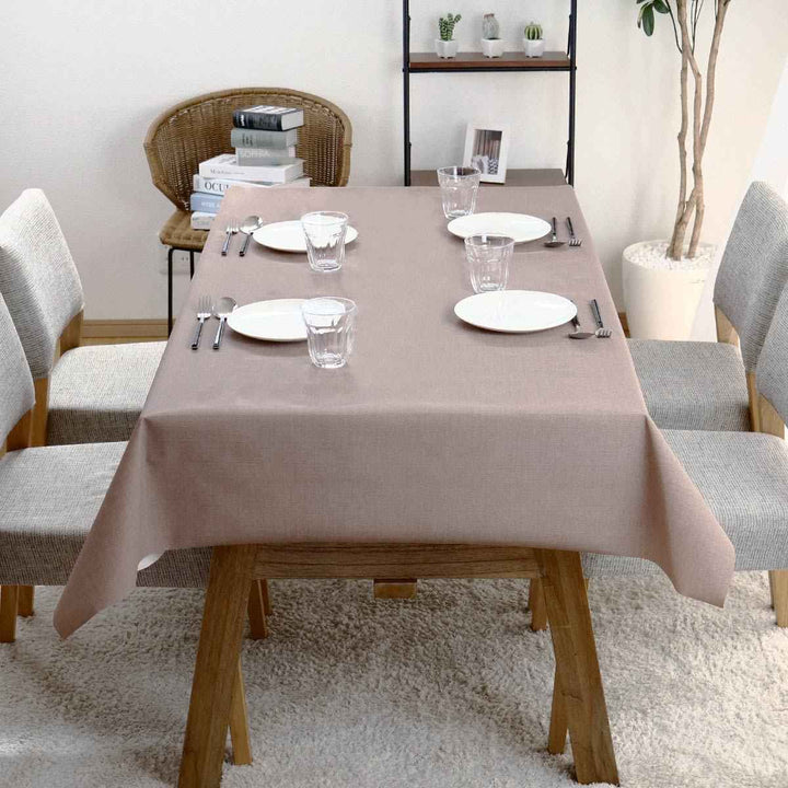 テーブルクロス 無地 120cm×150cm 抗ウイルス 抗菌 撥水加工 -12