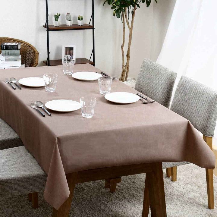 テーブルクロス 無地 120cm×150cm 抗ウイルス 抗菌 撥水加工 -11