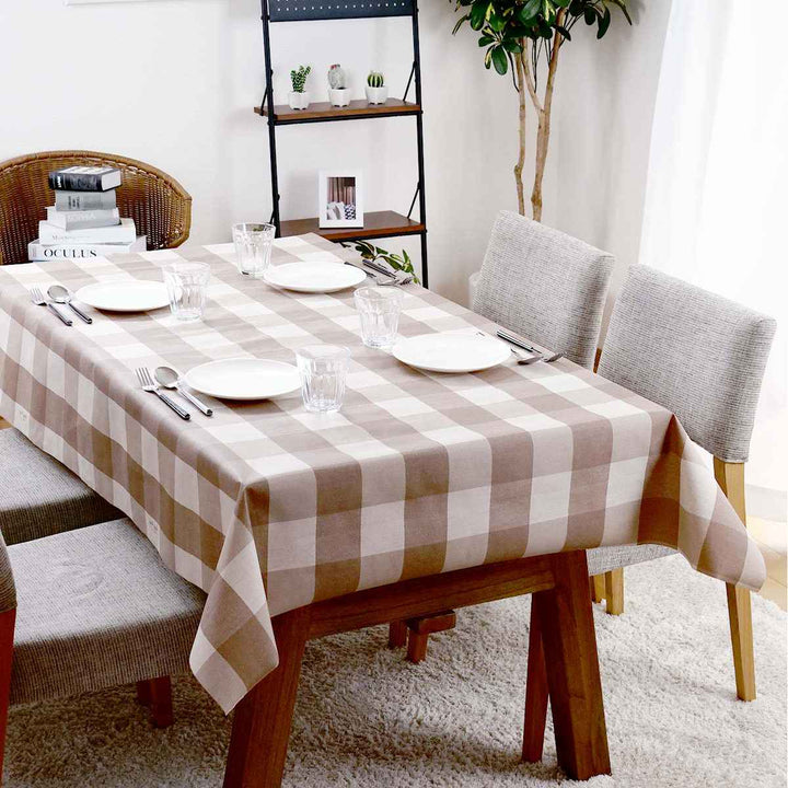 テーブルクロス チェック 120cm×150cm 抗ウイルス 抗菌 撥水加工 -11