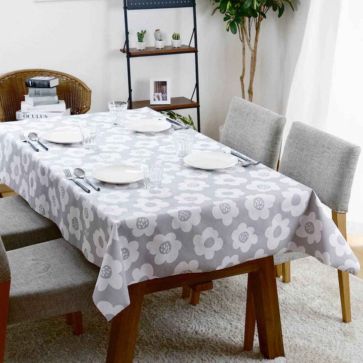 テーブルクロス 花柄 120cm×150cm 抗ウイルス 抗菌 撥水加工 -10