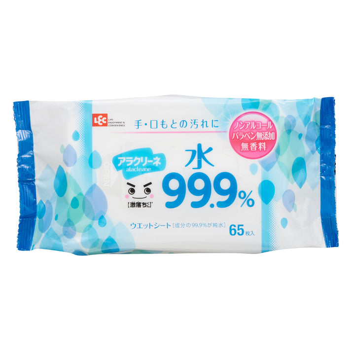 ウェットシート 激落ちくん アラクリーネ 水 99.9％ 65枚入 8個セット -4
