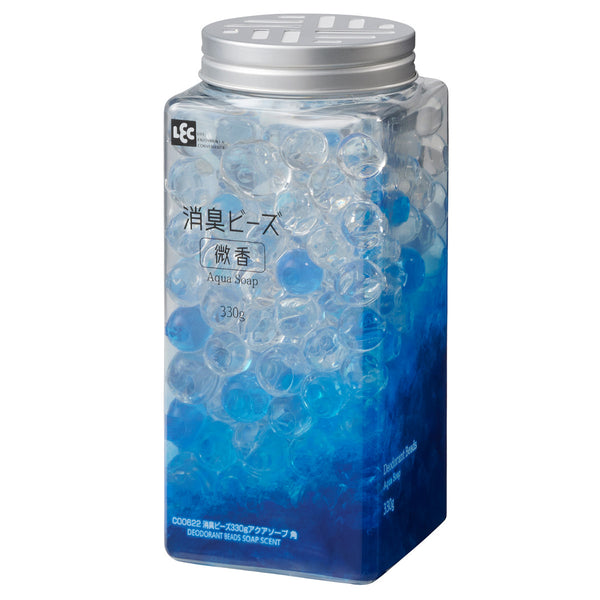 消臭剤 消臭ビーズ 330g アクアソープ 角 -1