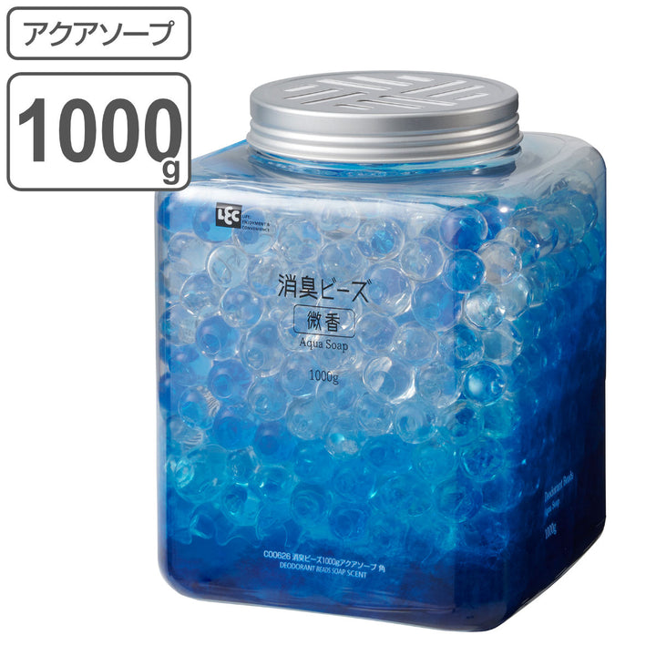 消臭剤 消臭ビーズ 1000g アクアソープ 角 -2