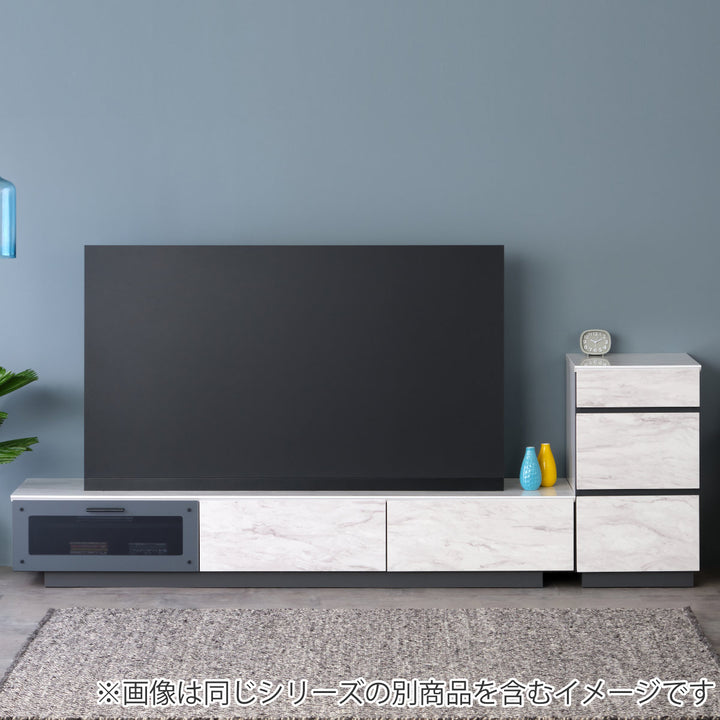 テレビ台 ローボード 大理石調 スタイリッシュデザイン 約幅180cm -21