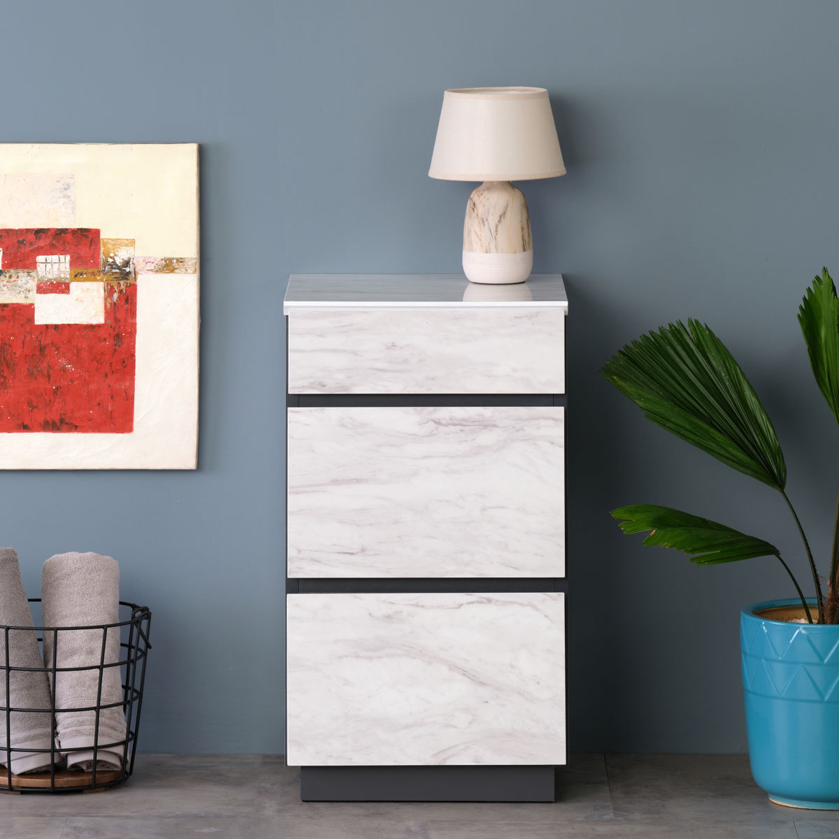 チェスト 3段 大理石調 スタイリッシュデザイン 幅40cm – ハウジー