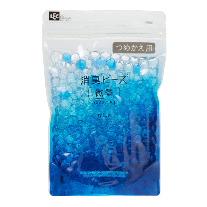消臭剤 消臭ビーズ 詰め替え用 600g アクアソープ -1
