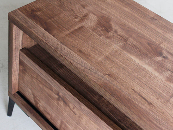 テレビ台 ローボード 和モダンデザイン 強化ガラス 格子風 幅140cm -7