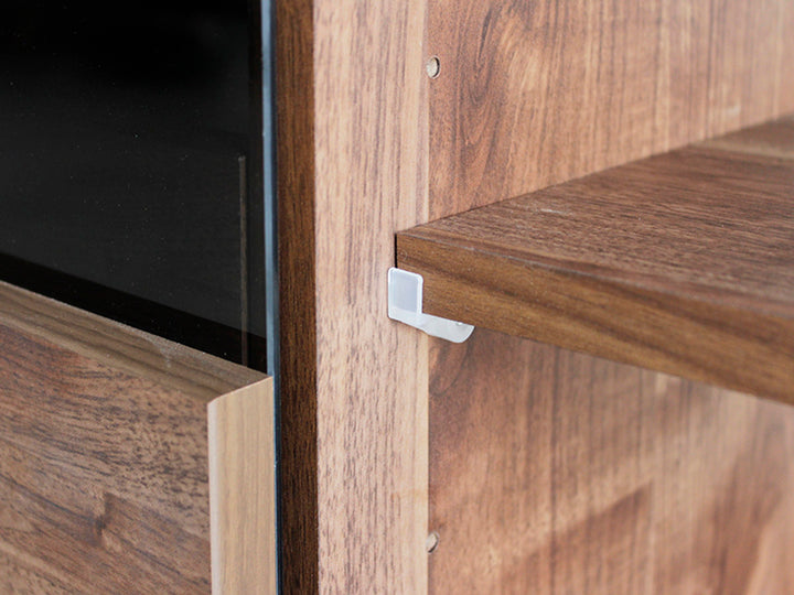 テレビ台 ローボード 和モダンデザイン 強化ガラス 格子風 幅140cm -8