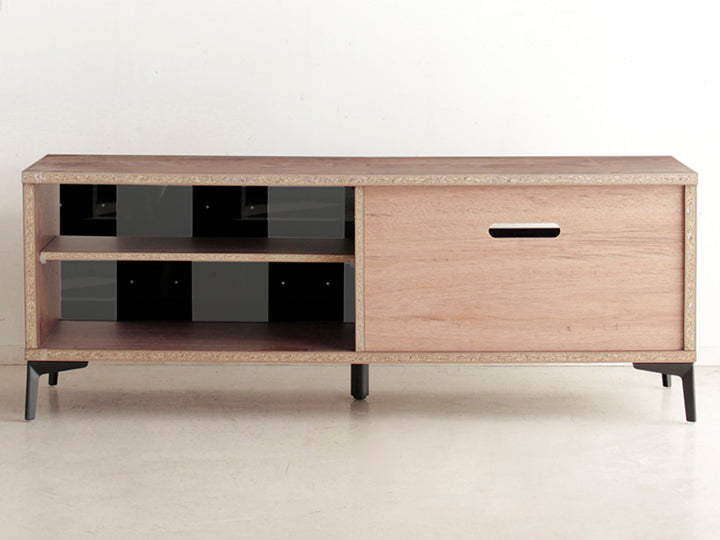 テレビ台 ローボード 和モダンデザイン 強化ガラス 格子風 幅140cm -10