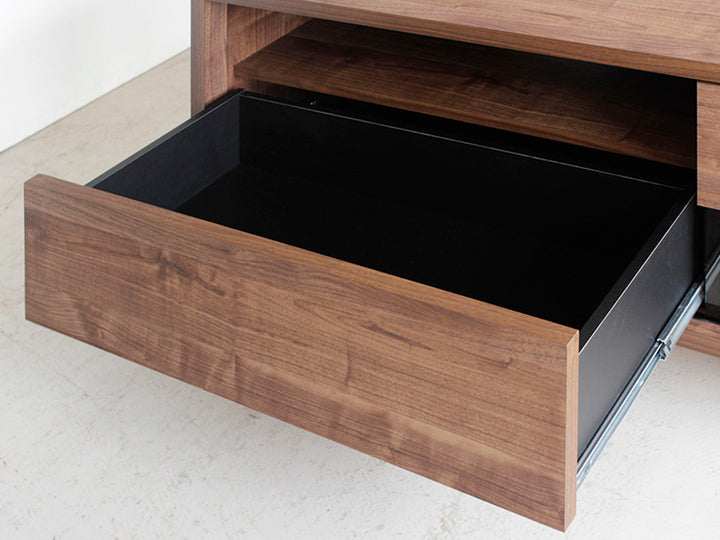 テレビ台 ローボード 和モダンデザイン 強化ガラス 格子風 幅140cm -11