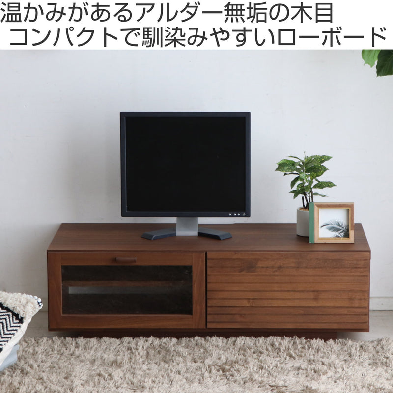 テレビ台 ローボード アルダー無垢前板 日本製 エフィーノ 幅100cm -3