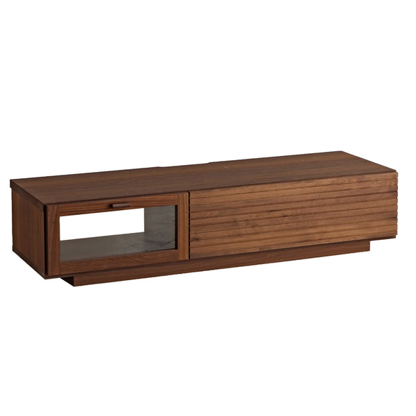 テレビ台 ローボード アルダー無垢前板 日本製 エフィーノ 幅130cm -1