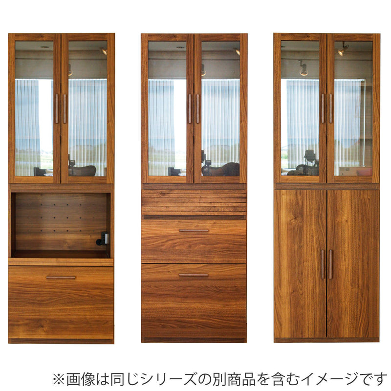 キッチン収納 組合せラック ガラス扉タイプ 日本製 エフィーノ 約幅60cm -20