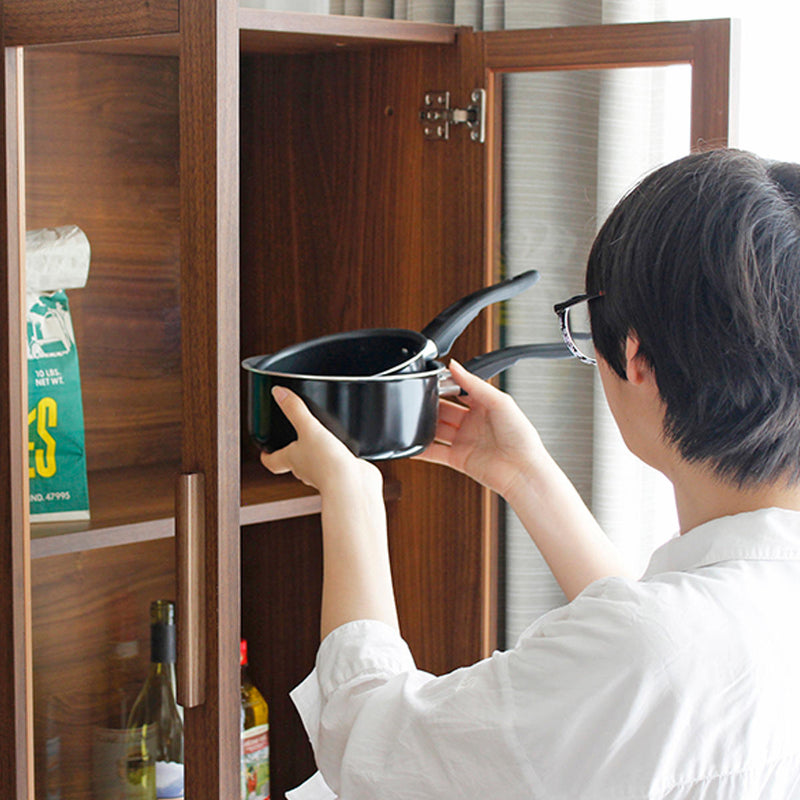 キッチン収納 組合せラック ガラス扉タイプ 日本製 エフィーノ 約幅60cm -8