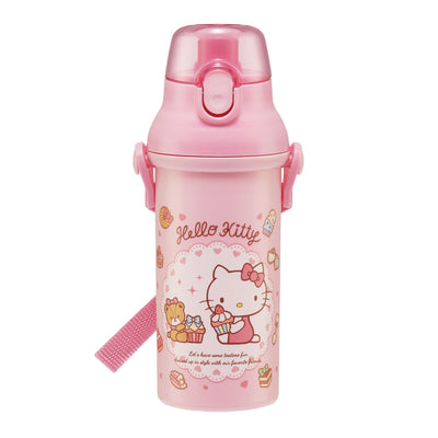 水筒 キッズ 480ml 抗菌 直飲み ワンタッチ プラスチック キャラクター